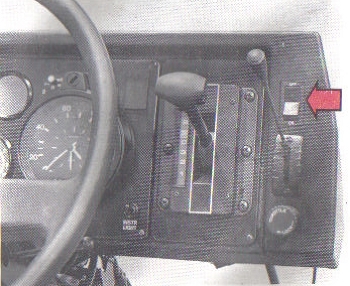 Volvo B10M Mk I Electromagnetic retarder control switch