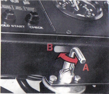 Volvo B10M Mk I Main manual electrical control switch